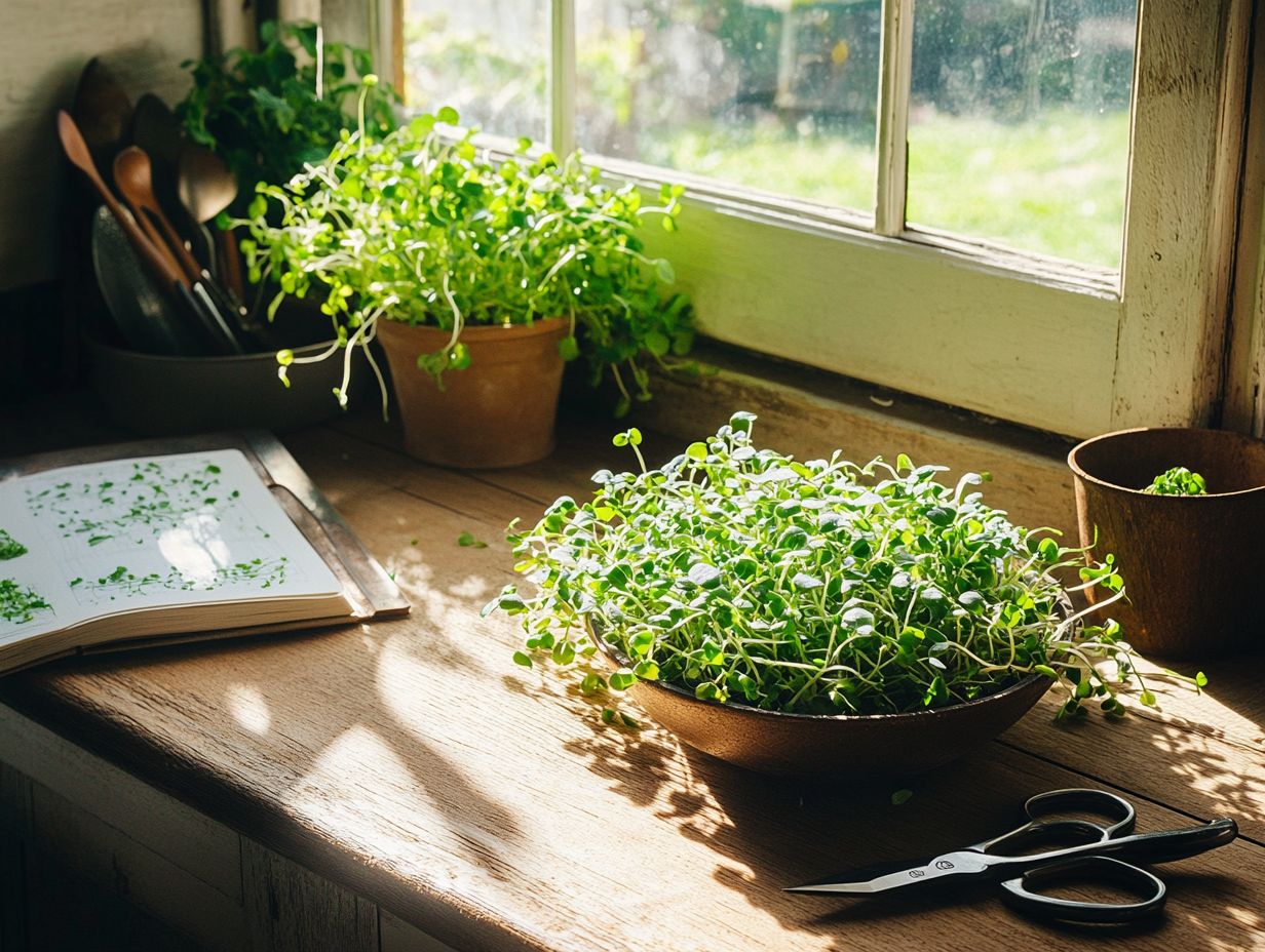 Delicious dishes made with microgreens