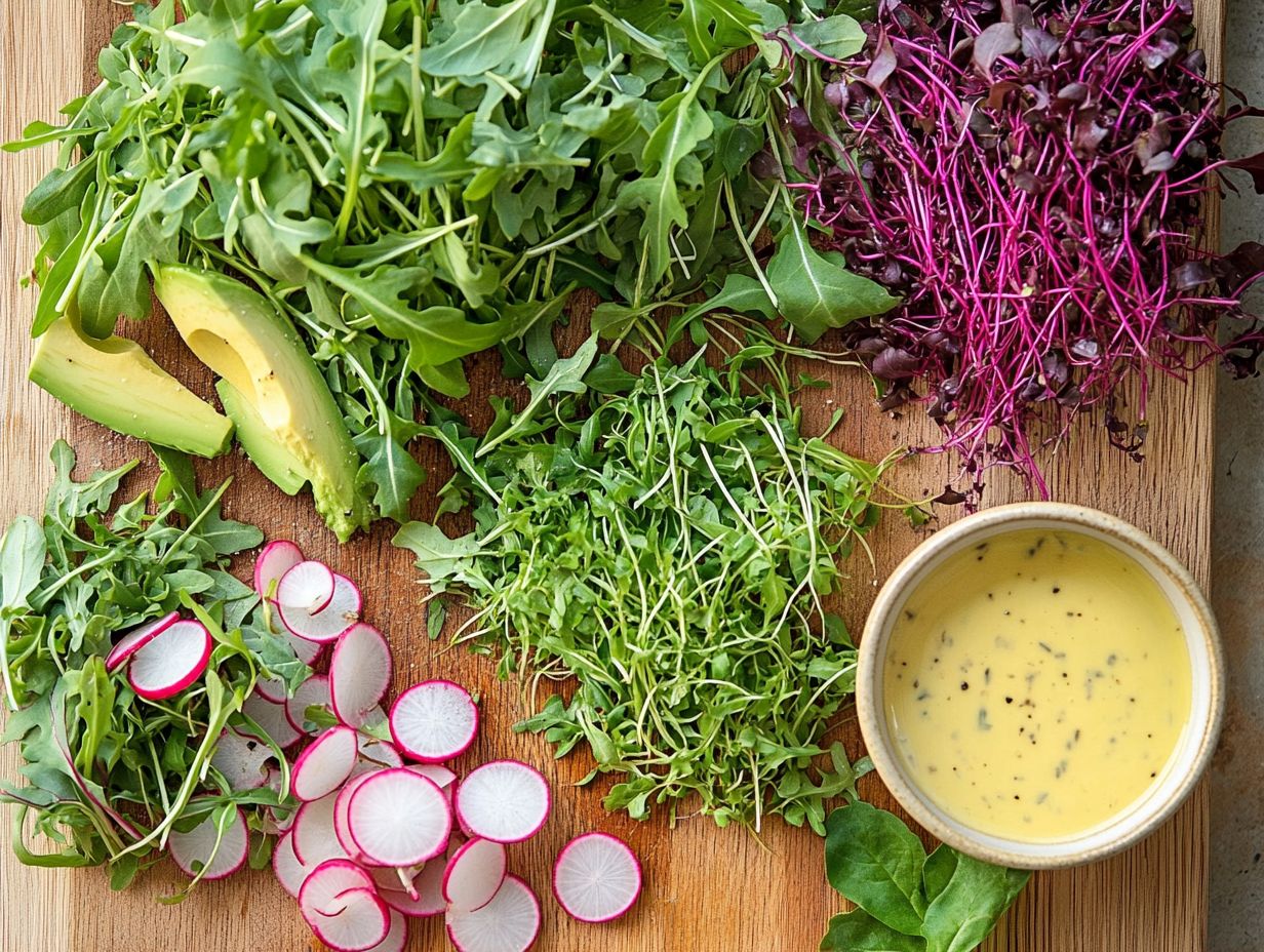 A visual guide to microgreens and their benefits